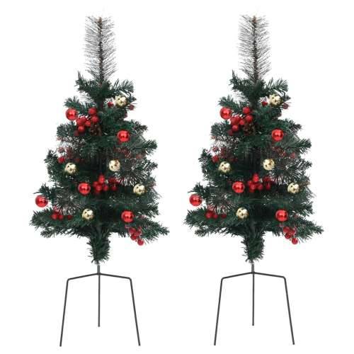 Umjetna božićna drvca za staze 2 kom 76 cm PVC Cijena