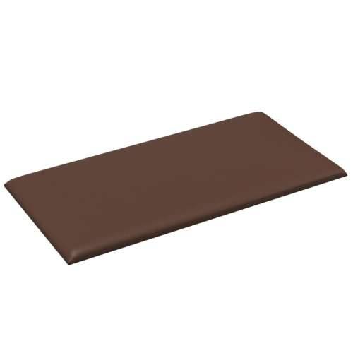 Zidne ploče od umjetne kože 12 kom smeđe 30 x 15 cm 0,54 m² - Smeđa 30 x 15 cm 12 Pravokutno Cijena