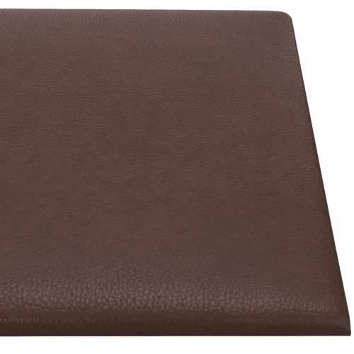 Zidne ploče od umjetne kože 12 kom smeđe 30 x 15 cm 0,54 m² - Smeđa 30 x 15 cm 12 Pravokutno Cijena