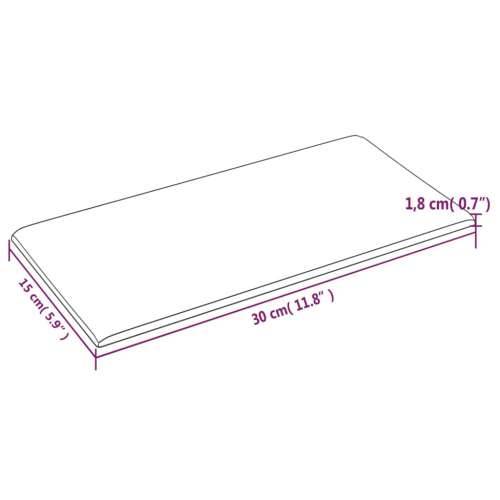 Zidne ploče od umjetne kože 12 kom smeđe 30 x 15 cm 0,54 m² - Smeđa 30 x 15 cm 12 Pravokutno Cijena