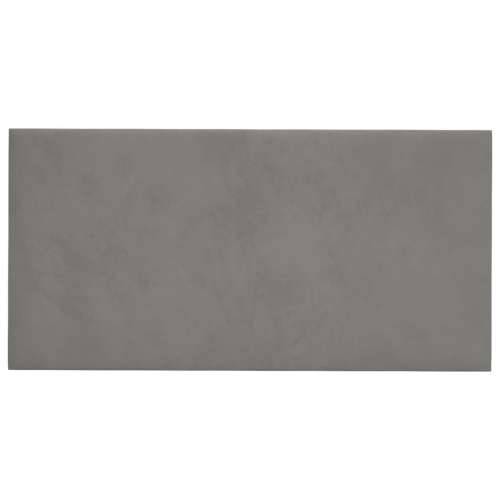 Zidne ploče 12 kom svjetlosive 30 x 15 cm baršunaste 0,54 m² - Svjetlosiva 30 x 15 cm 12 Pravokutno Cijena