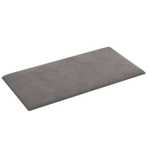 Zidne ploče 12 kom svjetlosive 30 x 15 cm baršunaste 0,54 m² - Svjetlosiva 30 x 15 cm 12 Pravokutno Cijena