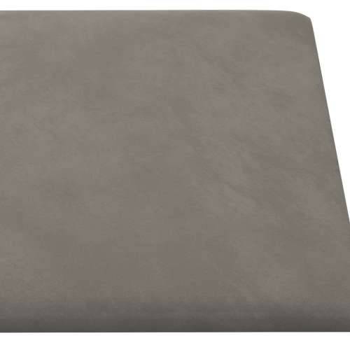 Zidne ploče 12 kom svjetlosive 30 x 15 cm baršunaste 0,54 m² - Svjetlosiva 30 x 15 cm 12 Pravokutno Cijena