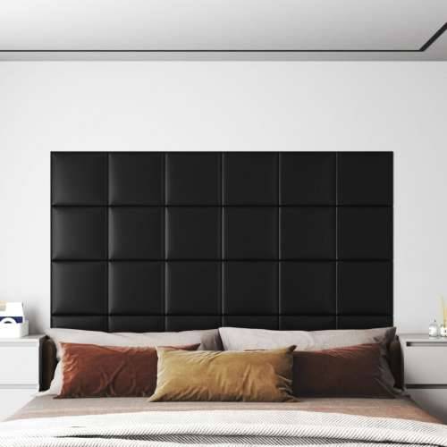 Zidne ploče od umjetne kože 12 kom crne 30 x 30 cm 1,08 m² - Crna 30 x 30 cm 12 Pravokutno Cijena