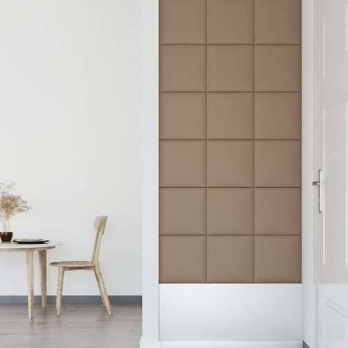 Zidne ploče od umjetne kože 12 kom cappuccino 30x30 cm 1,08 m² - Boja cappuccina 30 x 30 cm 12 Pravokutno Cijena