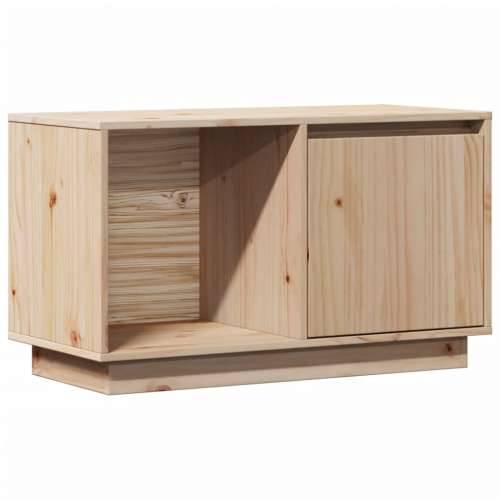 TV ormarić 74 x 35 x 44 cm od masivne borovine - Prirodna 1 Cijena