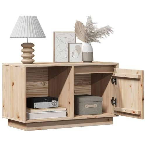 TV ormarić 74 x 35 x 44 cm od masivne borovine - Prirodna 1 Cijena