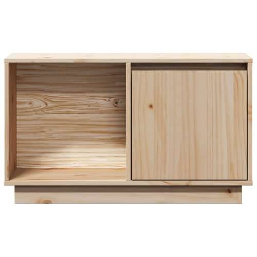 TV ormarić 74 x 35 x 44 cm od masivne borovine - Prirodna 1 Cijena