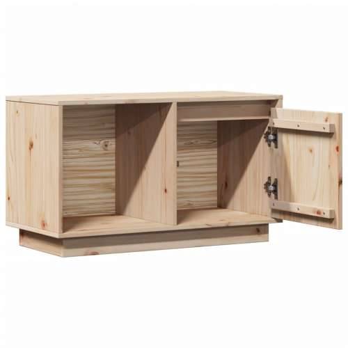 TV ormarić 74 x 35 x 44 cm od masivne borovine - Prirodna 1 Cijena