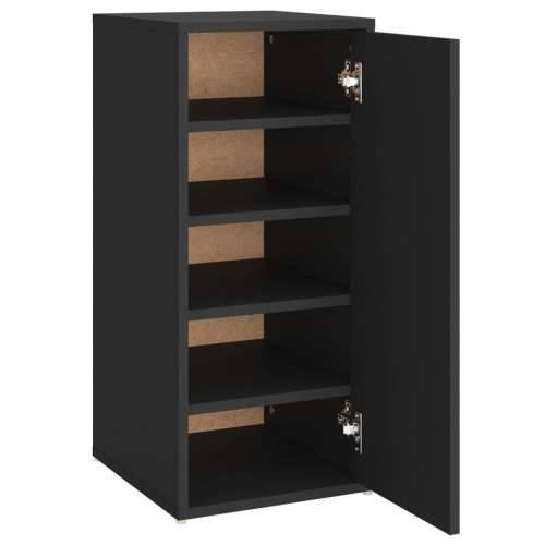 Ormarić za cipele crni 32 x 35 x 70 cm konstruirano drvo - Crna 31.5 x 35 x 70 cm 1 shoe cabinet with door Cijena