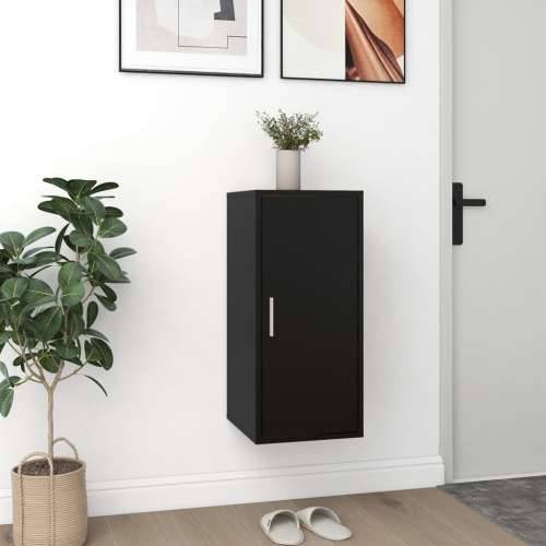 Ormarić za cipele crni 32 x 35 x 70 cm konstruirano drvo - Crna 31.5 x 35 x 70 cm 1 shoe cabinet with door Cijena