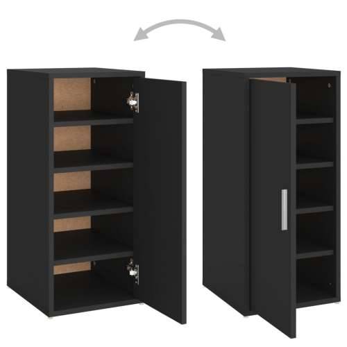 Ormarić za cipele crni 32 x 35 x 70 cm konstruirano drvo - Crna 31.5 x 35 x 70 cm 1 shoe cabinet with door Cijena