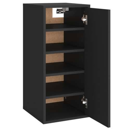 Ormarić za cipele crni 32 x 35 x 70 cm konstruirano drvo - Crna 31.5 x 35 x 70 cm 1 shoe cabinet with door Cijena