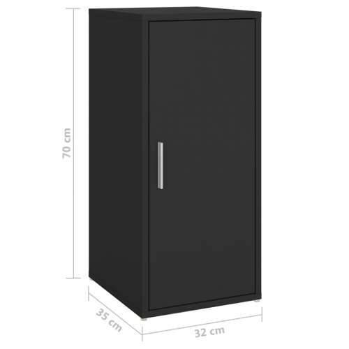 Ormarić za cipele crni 32 x 35 x 70 cm konstruirano drvo - Crna 31.5 x 35 x 70 cm 1 shoe cabinet with door Cijena