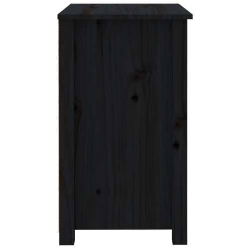 Noćni ormarići 2 kom crni 50 x 35 x 61,5 cm od masivne borovine - Crna 2 Cijena