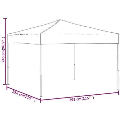 Sklopivi šator za zabave 3 x 3 m smeđesivi Cijena