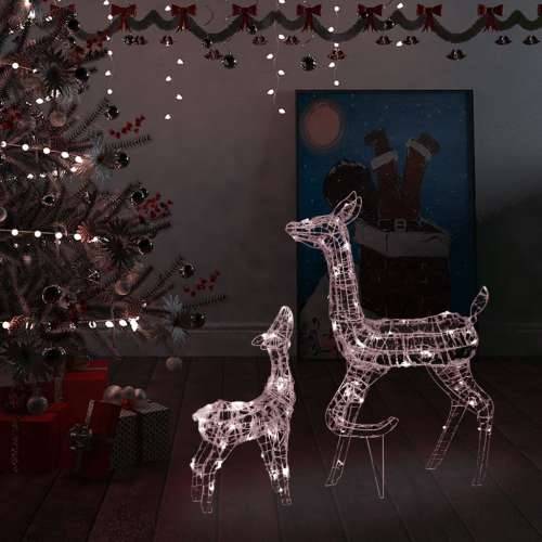 Akrilna ukrasna božićna obitelj sobova 160 LED topla bijela Cijena