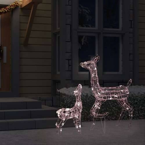 Akrilna ukrasna božićna obitelj sobova 160 LED topla bijela Cijena