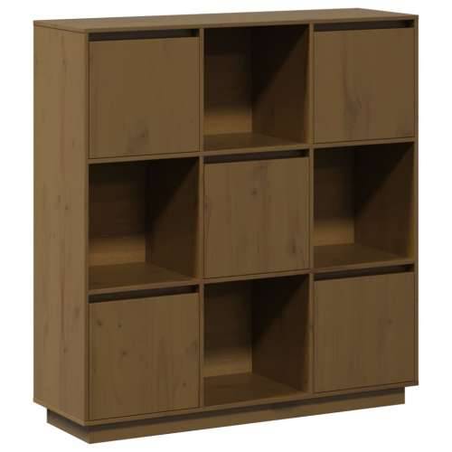 Visoka komoda boja meda 110,5 x 35 x 117 cm od masivne borovine - boja meda 1 Cijena