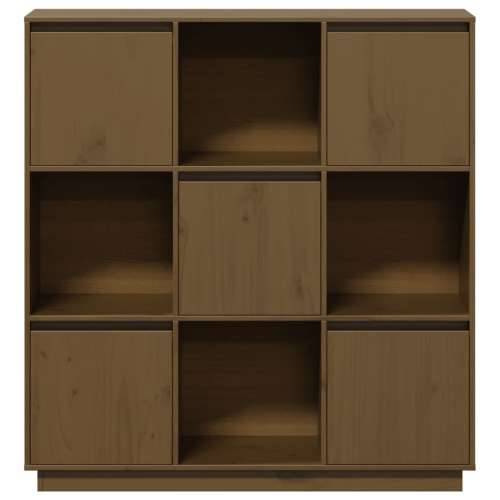 Visoka komoda boja meda 110,5 x 35 x 117 cm od masivne borovine - boja meda 1 Cijena