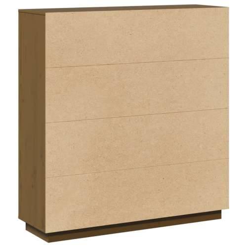 Visoka komoda boja meda 110,5 x 35 x 117 cm od masivne borovine - boja meda 1 Cijena