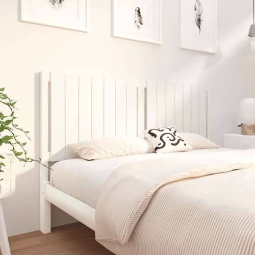 Uzglavlje za krevet bijelo 165,5x4x100 cm od masivne borovine