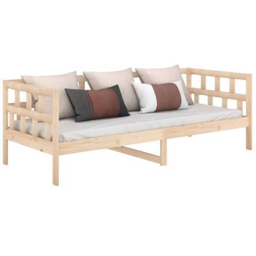 Dnevni ležaj od masivne borovine 80 x 200 cm - Prirodna 80 x 200 cm Cijena