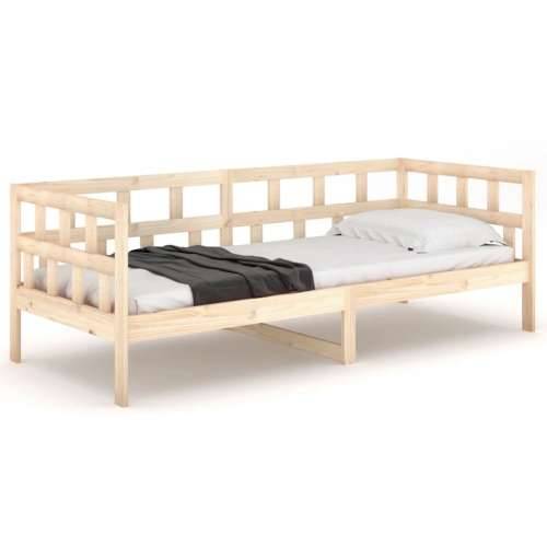 Dnevni ležaj od masivne borovine 80 x 200 cm - Prirodna 80 x 200 cm Cijena