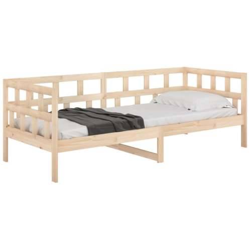 Dnevni ležaj od masivne borovine 80 x 200 cm - Prirodna 80 x 200 cm Cijena