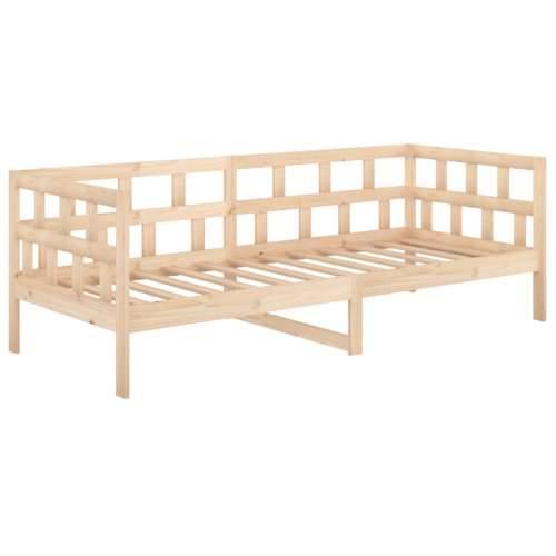 Dnevni ležaj od masivne borovine 80 x 200 cm - Prirodna 80 x 200 cm Cijena