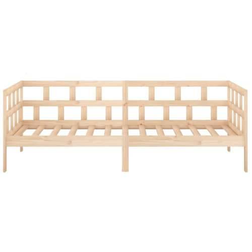 Dnevni ležaj od masivne borovine 80 x 200 cm - Prirodna 80 x 200 cm Cijena