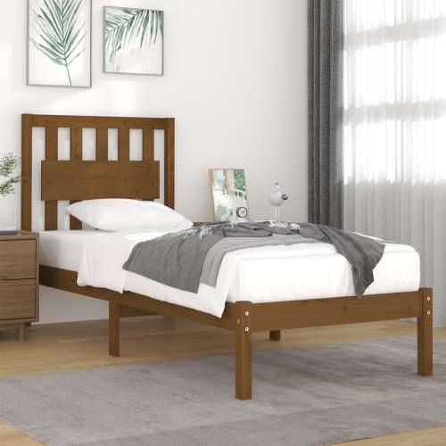 Okvir za krevet od masivne borovine boja meda 100 x 200 cm - boja meda 100 x 200 cm Cijena
