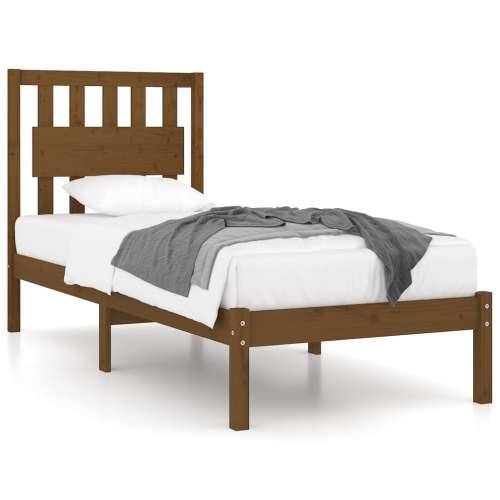 Okvir za krevet od masivne borovine boja meda 100 x 200 cm - boja meda 100 x 200 cm Cijena