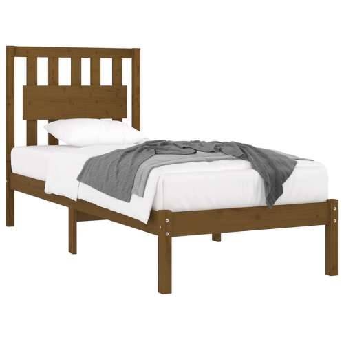 Okvir za krevet od masivne borovine boja meda 100 x 200 cm - boja meda 100 x 200 cm Cijena