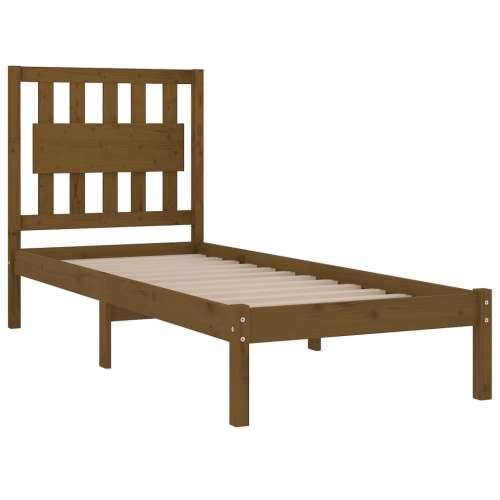 Okvir za krevet od masivne borovine boja meda 100 x 200 cm - boja meda 100 x 200 cm Cijena
