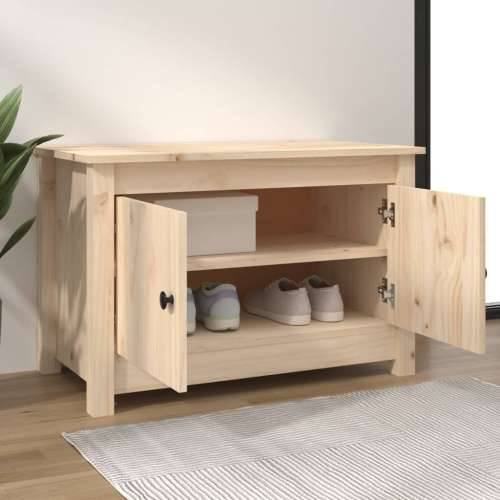 Ormarić za cipele 70 x 38 x 45,5 cm od masivne borovine - Prirodna 1 Cijena