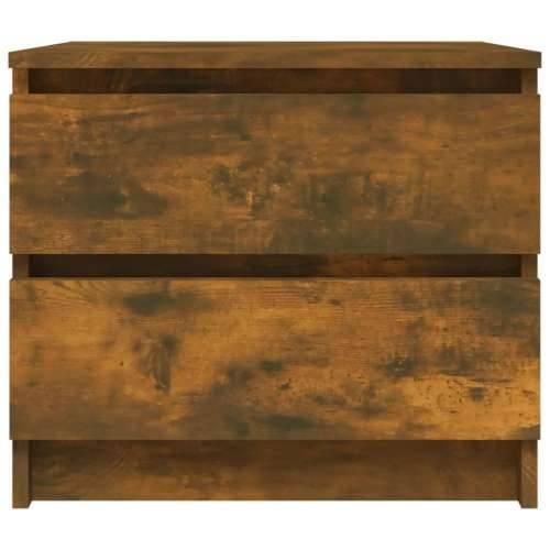 Noćni ormarić boja hrasta 50 x 39 x 43,5 cm konstruirano drvo - Dimljeni hrast 1 Cijena