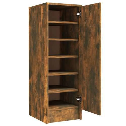 Ormarić za cipele dimljeni hrast 32x35x92 cm konstruirano drvo - Dimljeni hrast 32 x 35 x 92 cm 1 shoe cabinet with door Cijena