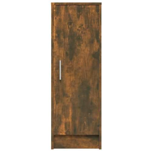 Ormarić za cipele dimljeni hrast 32x35x92 cm konstruirano drvo - Dimljeni hrast 32 x 35 x 92 cm 1 shoe cabinet with door Cijena