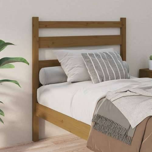 Uzglavlje za krevet boja meda 106 x 4 x 100 cm masivna borovina Cijena