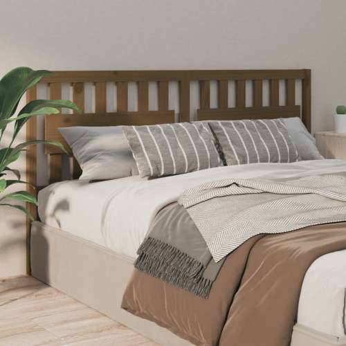 Uzglavlje za krevet boja meda 125,5x4x100 cm masivna borovina Cijena