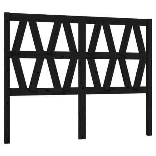 Uzglavlje za krevet crno 166 x 4 x 100 cm od masivne borovine - Crna 166 x 100 cm 1 Cijena