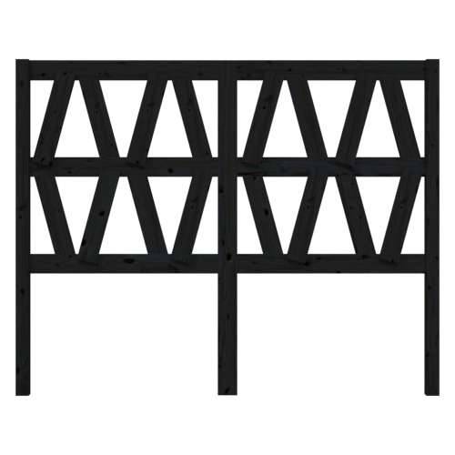 Uzglavlje za krevet crno 166 x 4 x 100 cm od masivne borovine - Crna 166 x 100 cm 1 Cijena