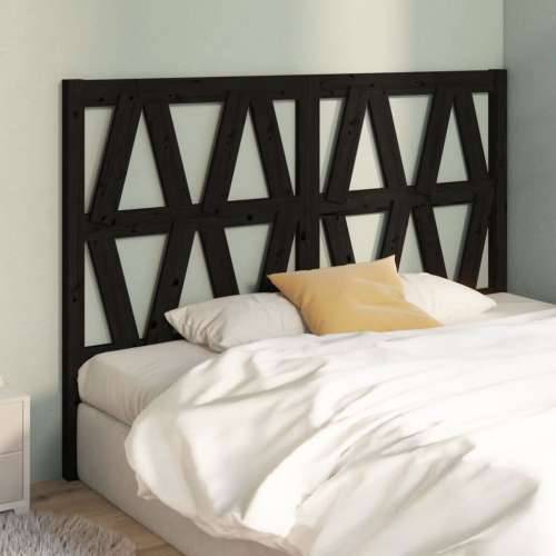 Uzglavlje za krevet crno 166 x 4 x 100 cm od masivne borovine - Crna 166 x 100 cm 1 Cijena