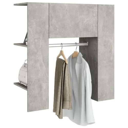 Ormarić za hodnik boja betona 97,5x37x99 cm konstruirano drvo - Beton siva 1 Cijena