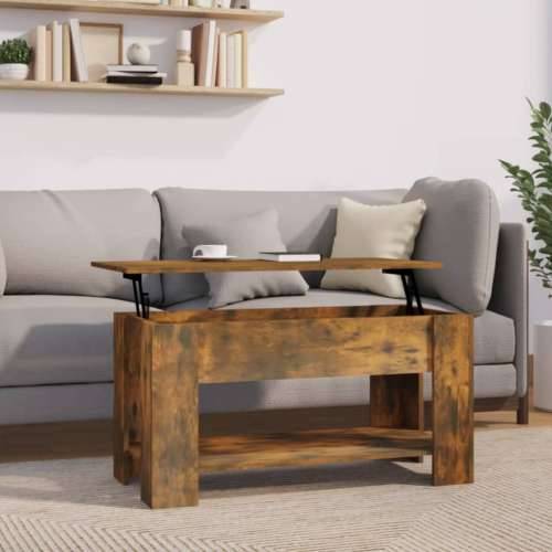 Stolić za kavu boja hrasta 101x49x52 cm konstruirano drvo - Dimljeni hrast 101 x 49 x 52 cm 1 Cijena