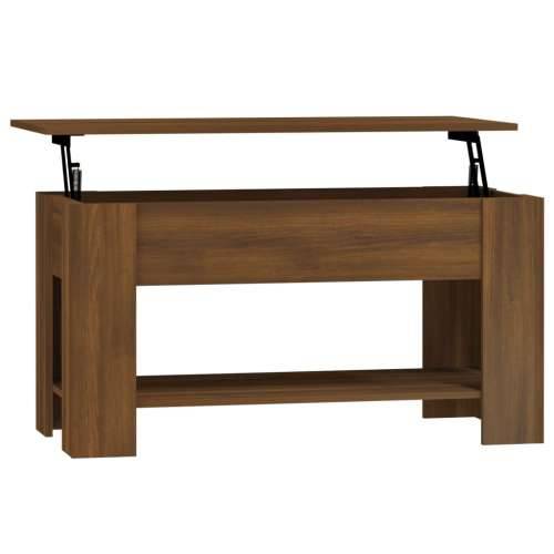 Stolić za kavu smeđa boja hrasta 101x49x52 cm konstruirano drvo - Smeđi hrast 101 x 49 x 52 cm 1 Cijena