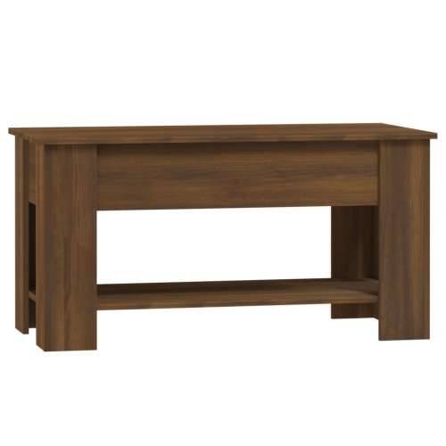 Stolić za kavu smeđa boja hrasta 101x49x52 cm konstruirano drvo - Smeđi hrast 101 x 49 x 52 cm 1 Cijena