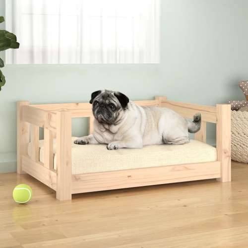 Krevet za pse 65,5 x 50,5 x 28 cm od masivne borovine Cijena