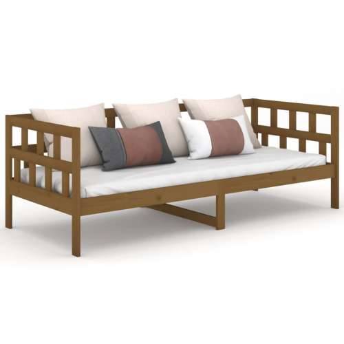 Dnevni ležaj od masivne borovine smeđa boja meda 80 x 200 cm - boja meda 80 x 200 cm Cijena